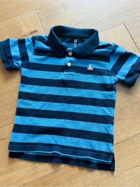 Baby Gap Blue & Navy Striped Polo Shirt for Kids
